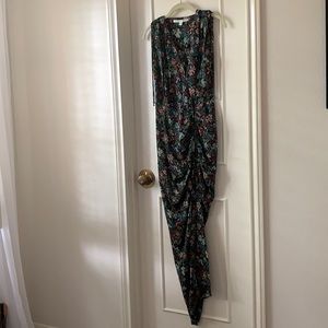 Veronica Beard Floral Print Silk Dress